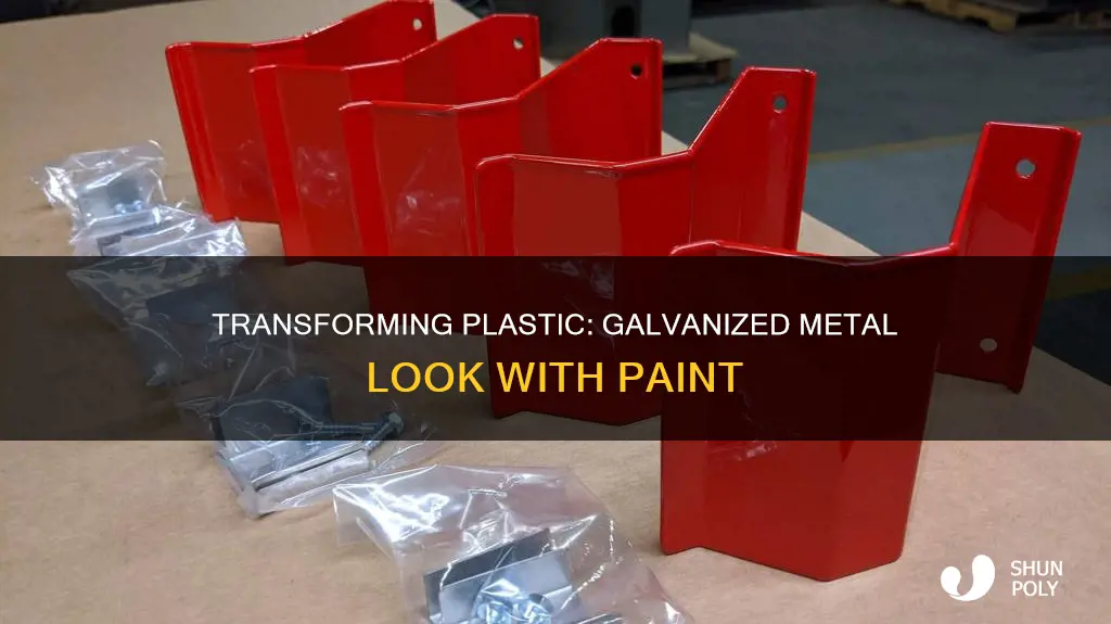 how to paint plastic to look like galvanized metal