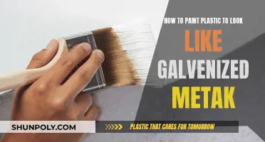 Transforming Plastic: Galvanized Metal Lookalike with Paint