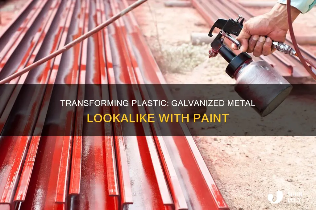 how to paint plastic to look like galvenized metak