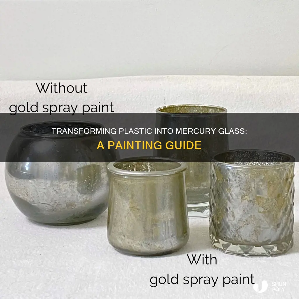 how to paint plastic to look like mercury glass