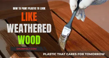 Transforming Plastic: Weathered Wood Finish