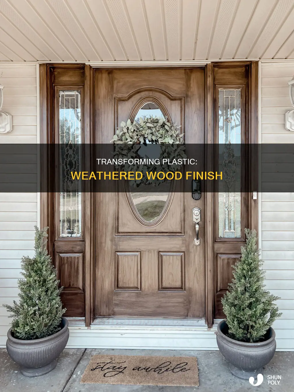 how to paint plastic to look like weathered wood
