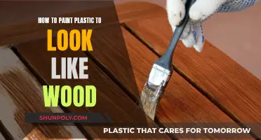 Transforming Plastic to Appear as Wood: A Painting Guide