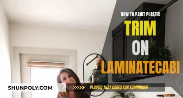 Painting Plastic Trim: Laminate Cabinet Makeover