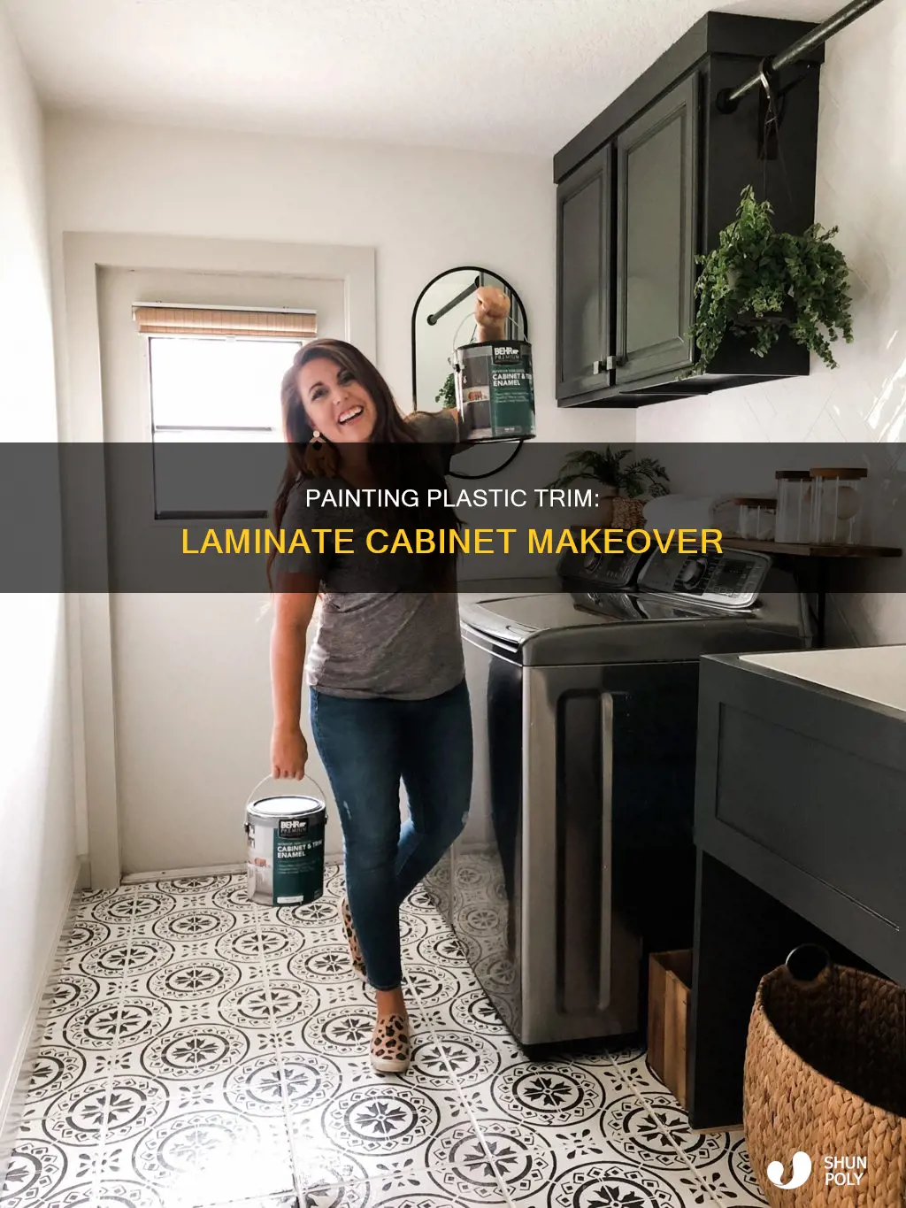 how to paint plastic trim on laminatecabinets