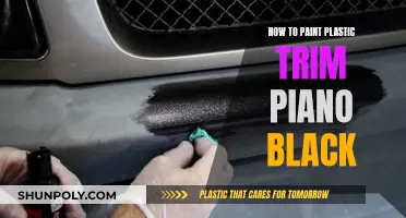 Transforming Plastic Trim: Achieving a Piano Black Finish