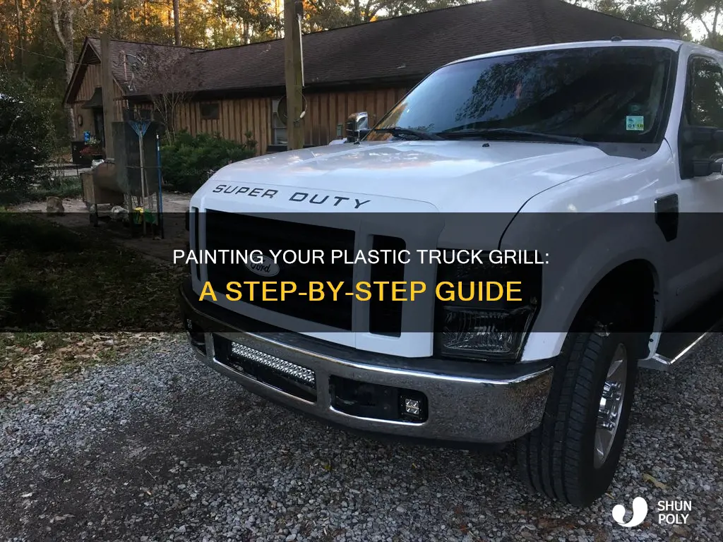 how to paint plastic truck grill