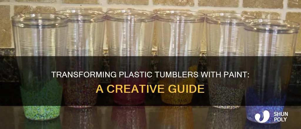 how to paint plastic tumblers