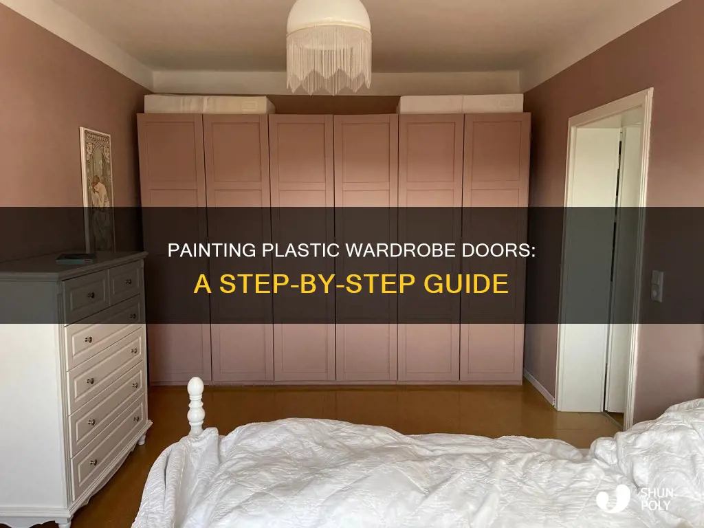 how to paint plastic wardrobe doors