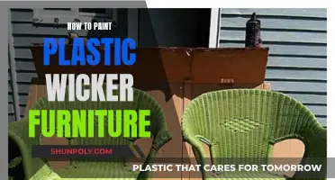 Transforming Plastic Wicker Furniture with Paint