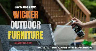 Transforming Outdoor Plastic Wicker Furniture with Paint