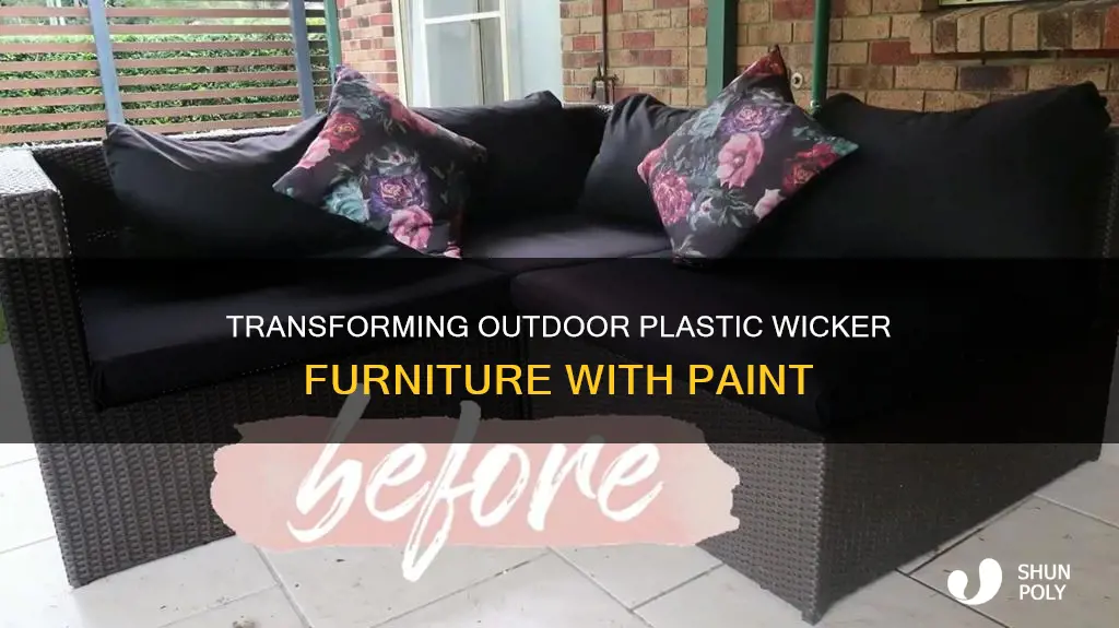 how to paint plastic wicker outdoor furniture