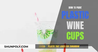 Transforming Plastic Wine Cups with Paint
