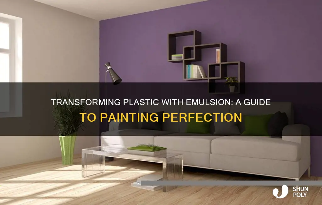 how to paint plastic with emulsion