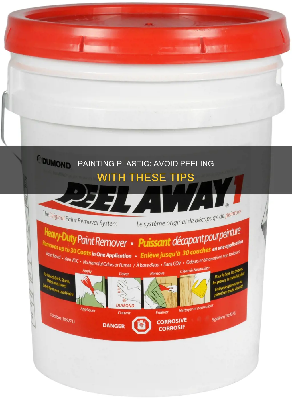 how to paint plastic without it peeling