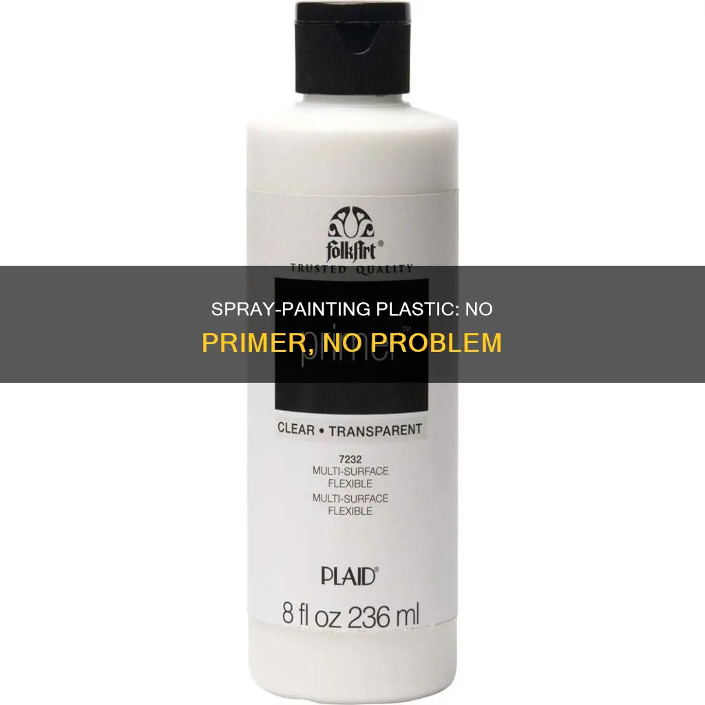 how to paint plastic without primer