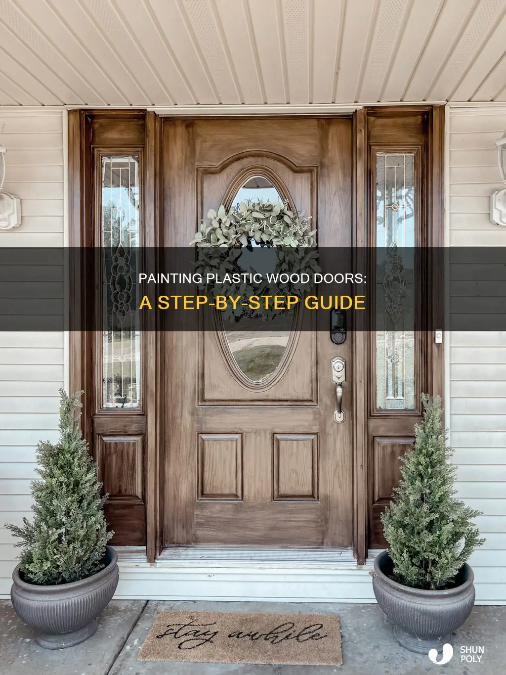 how to paint plastic wood door