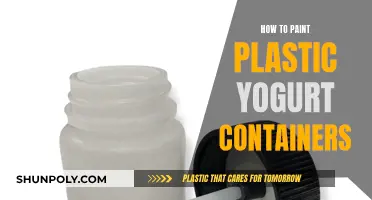 Transforming Yogurt Containers: Painting Plastic for Creative Storage