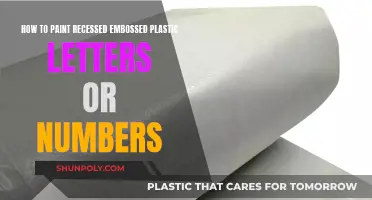 Painting Recessed Embossed Plastic: Perfectly Highlighted Letters and Numbers