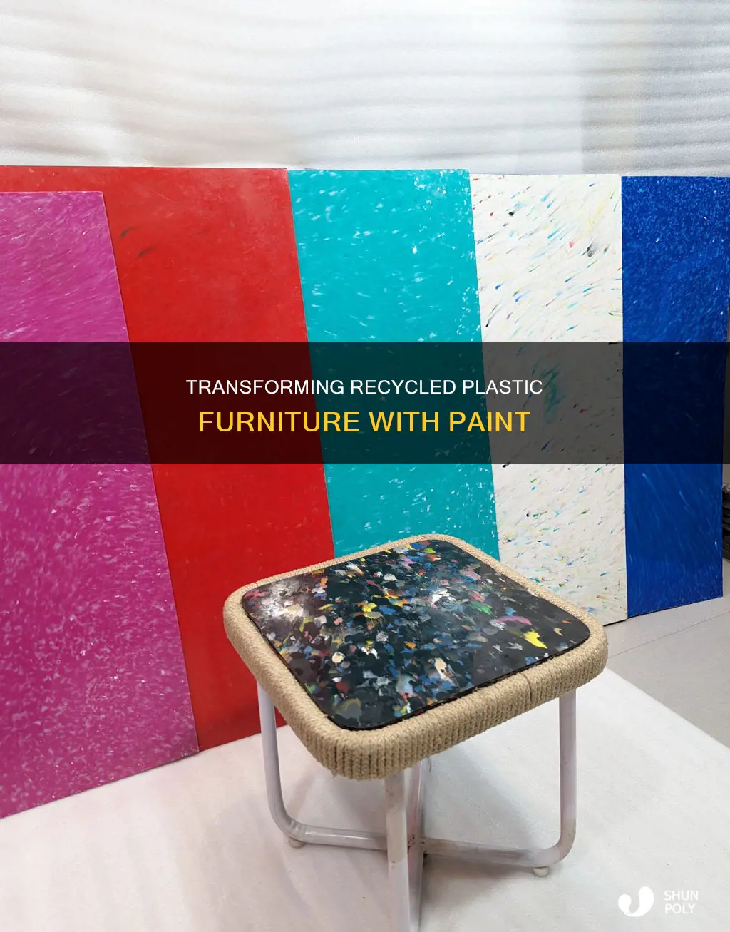 how to paint recycled plastic furniture