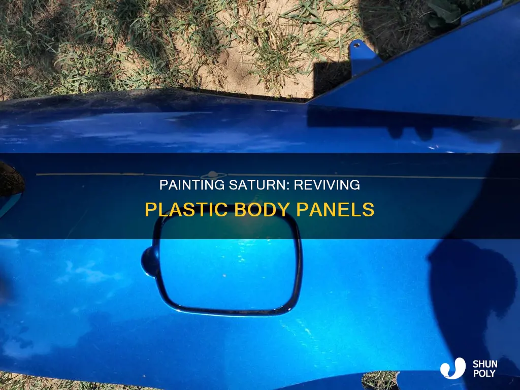 how to paint saturn plastic body panels