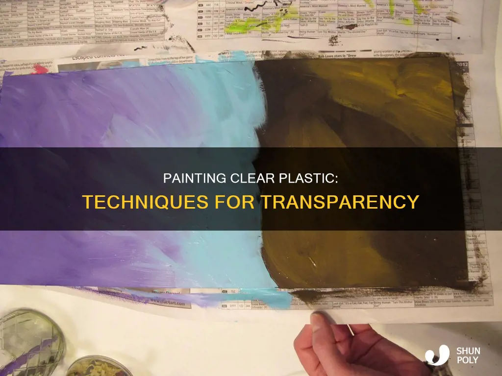 how to paint see through plastic