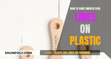 Achieving Smooth, Even Lines When Painting on Plastic