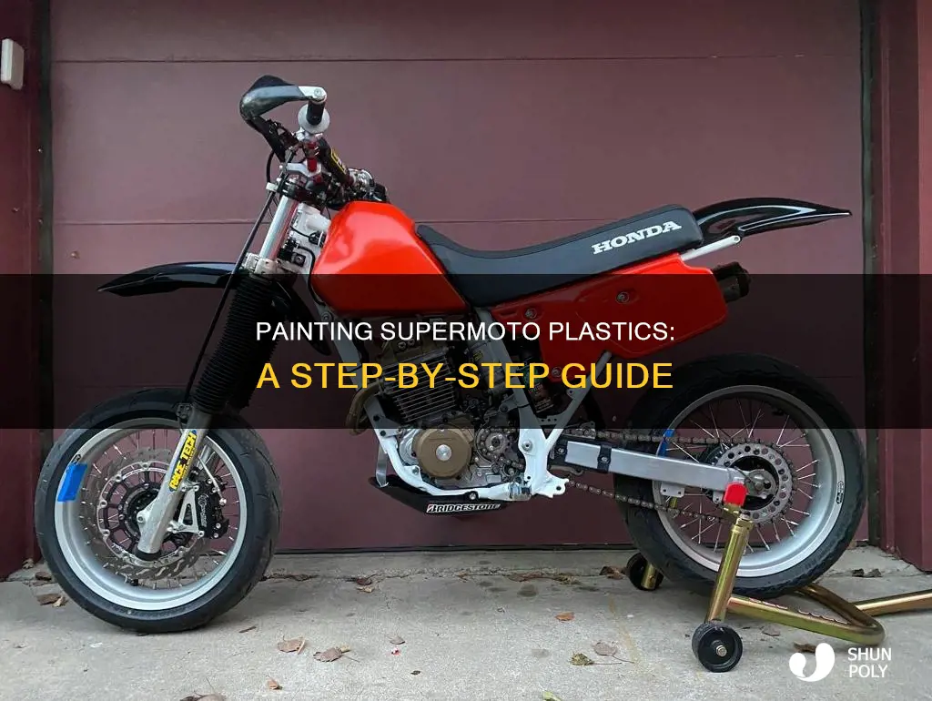 how to paint supermoto plastics