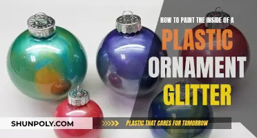 Glitter Ornament Guide: Painting Plastic with Sparkles