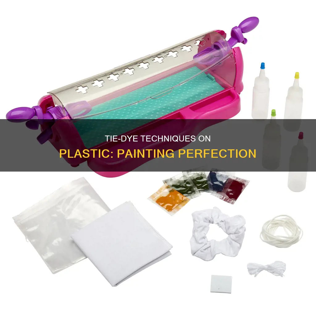 how to paint tie dye on plastic