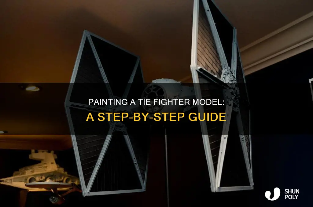 how to paint tie fighter plastic model