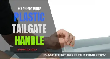 Painting Tundra Tailgate Handle: Plastic Prep and Paint