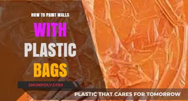 Creative Wall Painting: Using Plastic Bags for Unique Textures and Effects