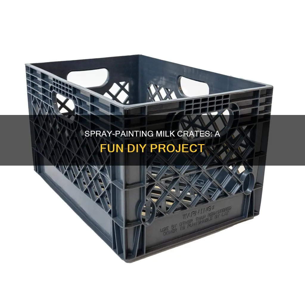 how to painy plastic milk crates