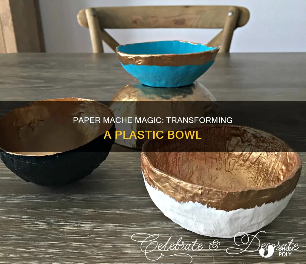 how to paper mache a plastic bowl