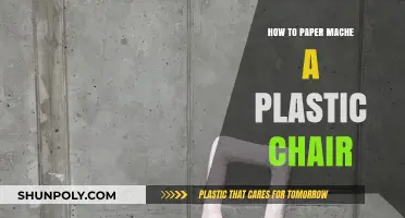 Paper Mache Magic: Transforming Plastic Chairs