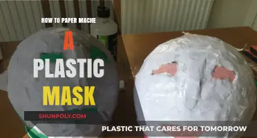 Paper Mache Mask: Transforming Plastic with Art