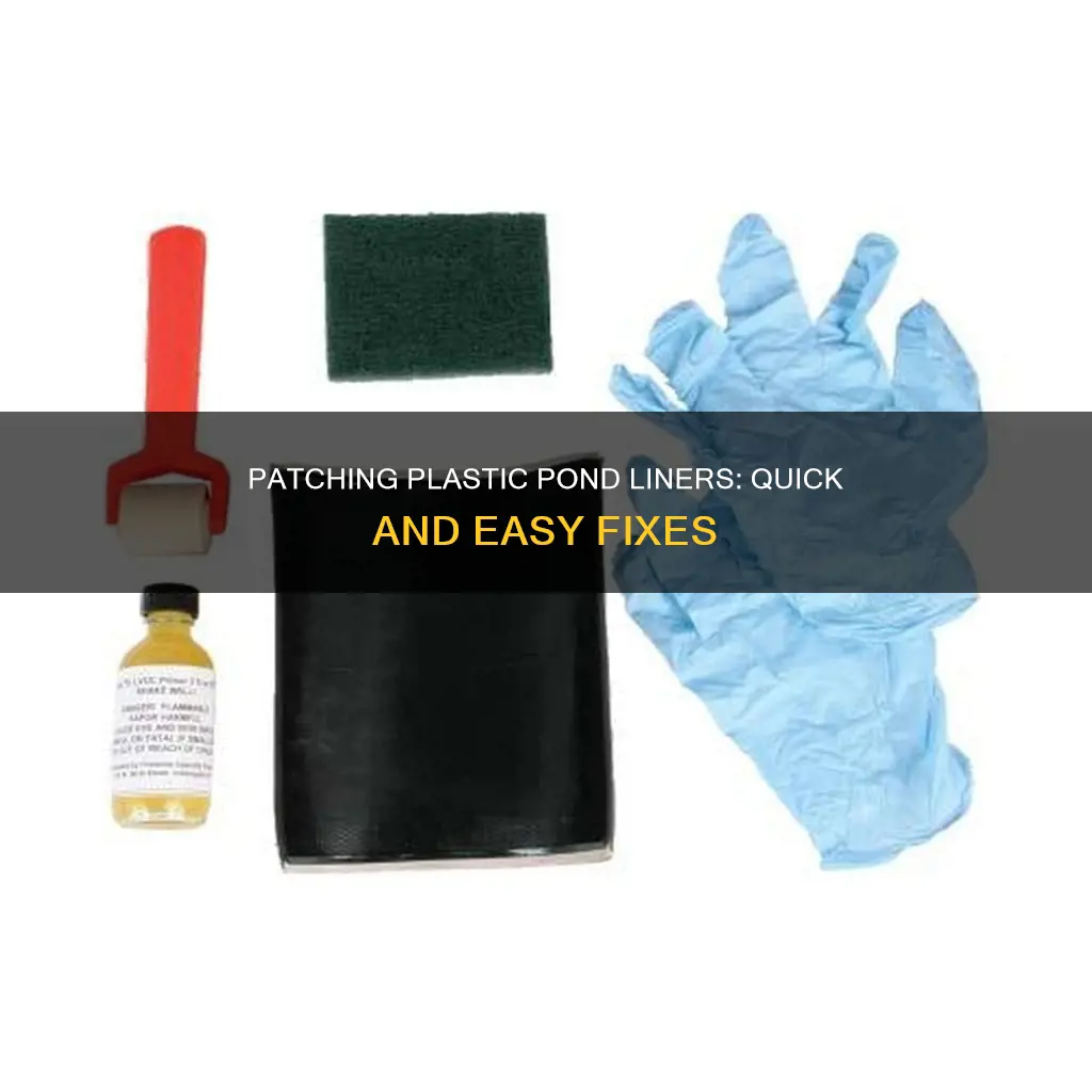 how to patch a plastic pond liner