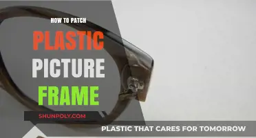 Quickly Patching Plastic Picture Frames: A DIY Guide