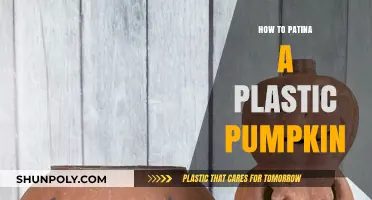 Creating a Rustic Patina on Plastic Pumpkins