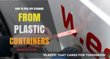 Easy Sticker Removal from Plastic Containers
