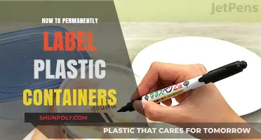 Labeling Plastic Containers: Permanent Marker Techniques for Organization