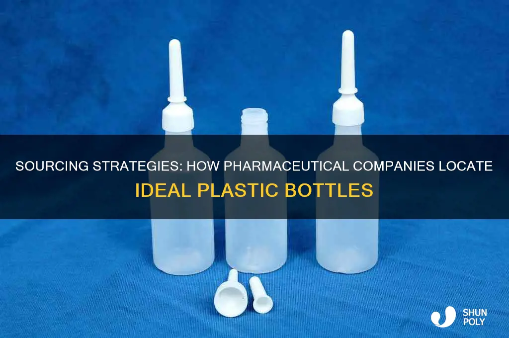 how to pharmaceutical companies find plastic bottle