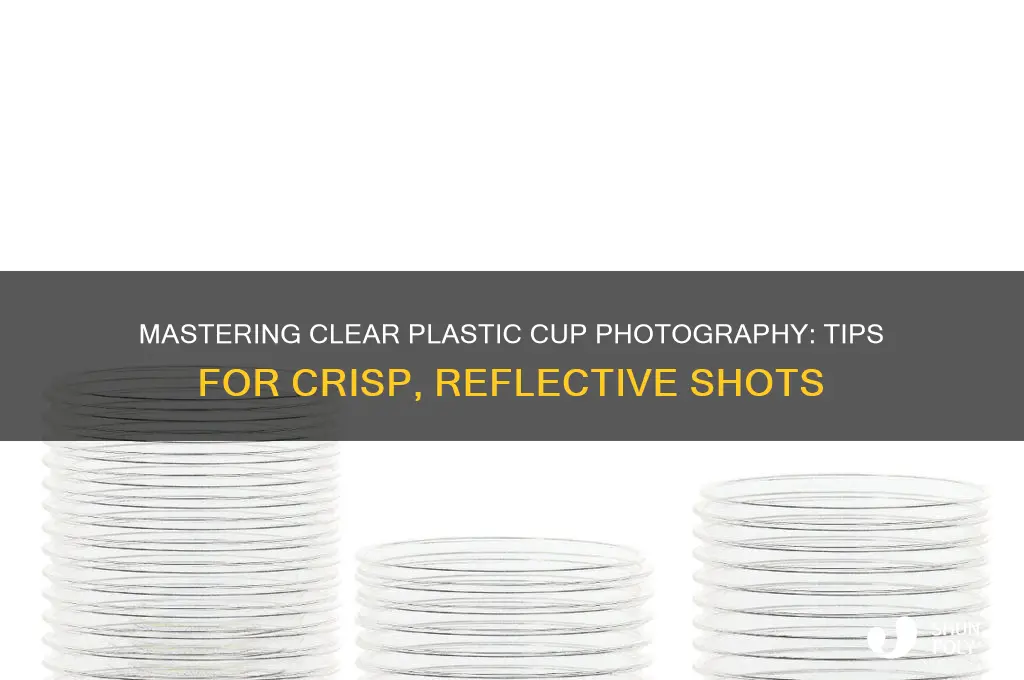 how to photograph a clear plastic cup