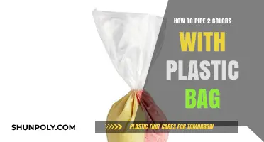 Creative Piping: Mastering Two-Color Techniques with a Plastic Bag