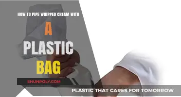 Easy Piping Hack: Whipped Cream with a Plastic Bag