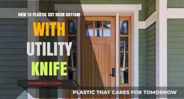 DIY Guide: Trimming Door Bottoms with a Utility Knife for Plastic