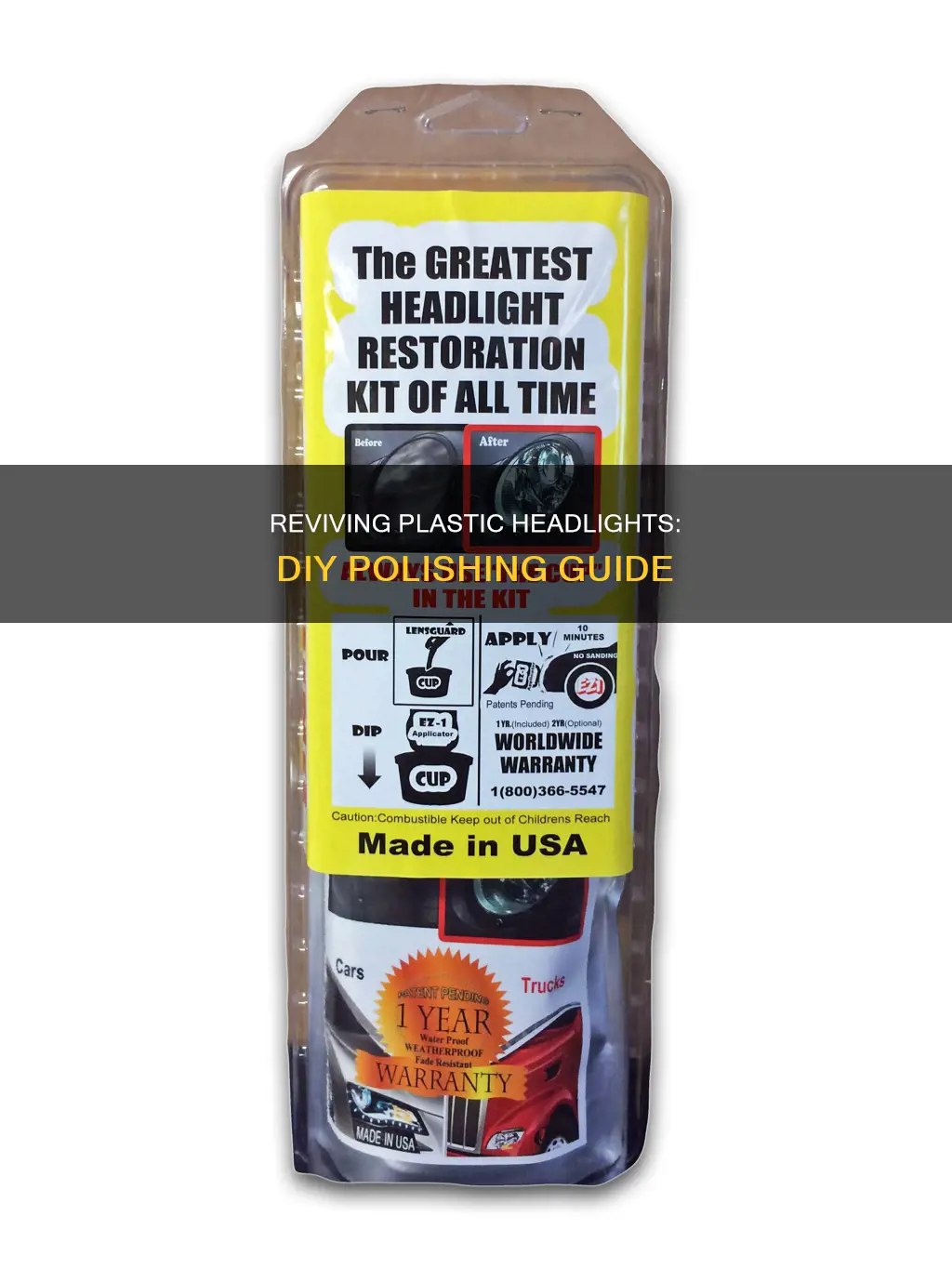 how to polish plastic head light covers