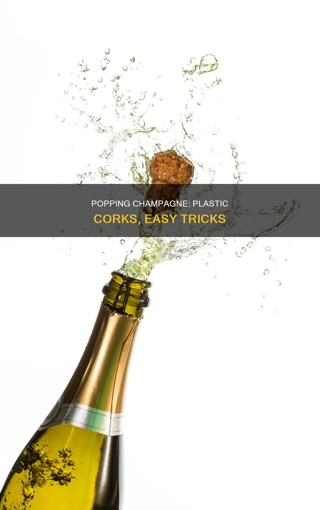 how to pop a plastic champagne cork