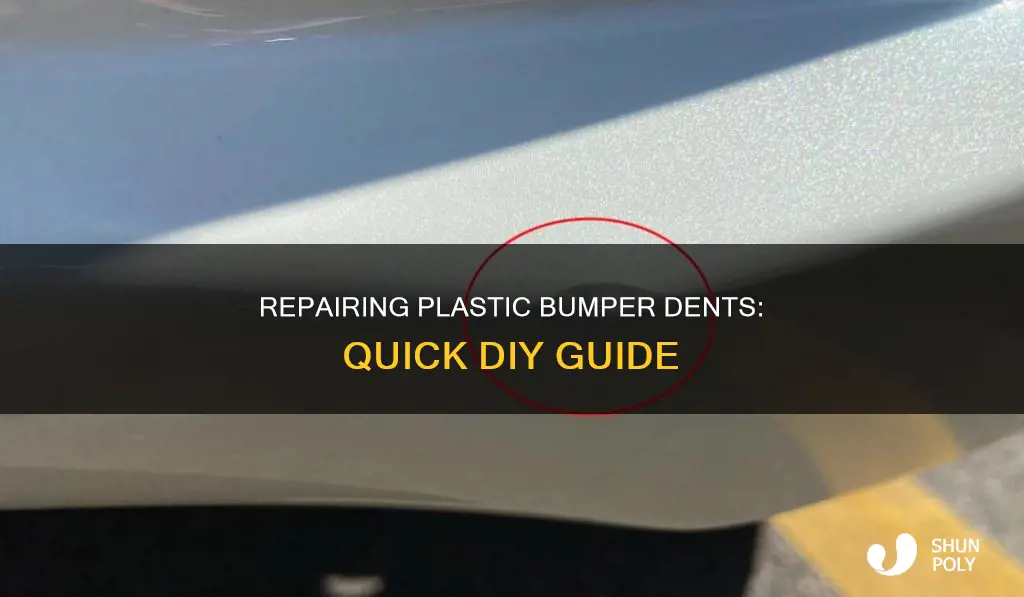 how to pop out plastic bumper dent